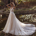 Pastrol Wedding Dress V-neck Tank Sleeveless 2023 For Women Bridal Vestidos De Noiva Custom Made Appliques Formal-payinti