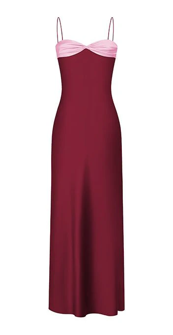 Spaghettiträger Herzausschnitt Etuikleid Abendkleid Langes Ballkleid Y7466