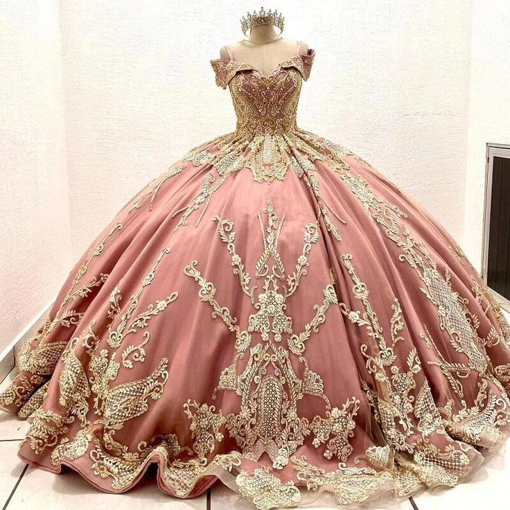 Vestido de quinceañera para niña, con apliques de cuentas, largo hasta el suelo, estilo princesa, Y6521
