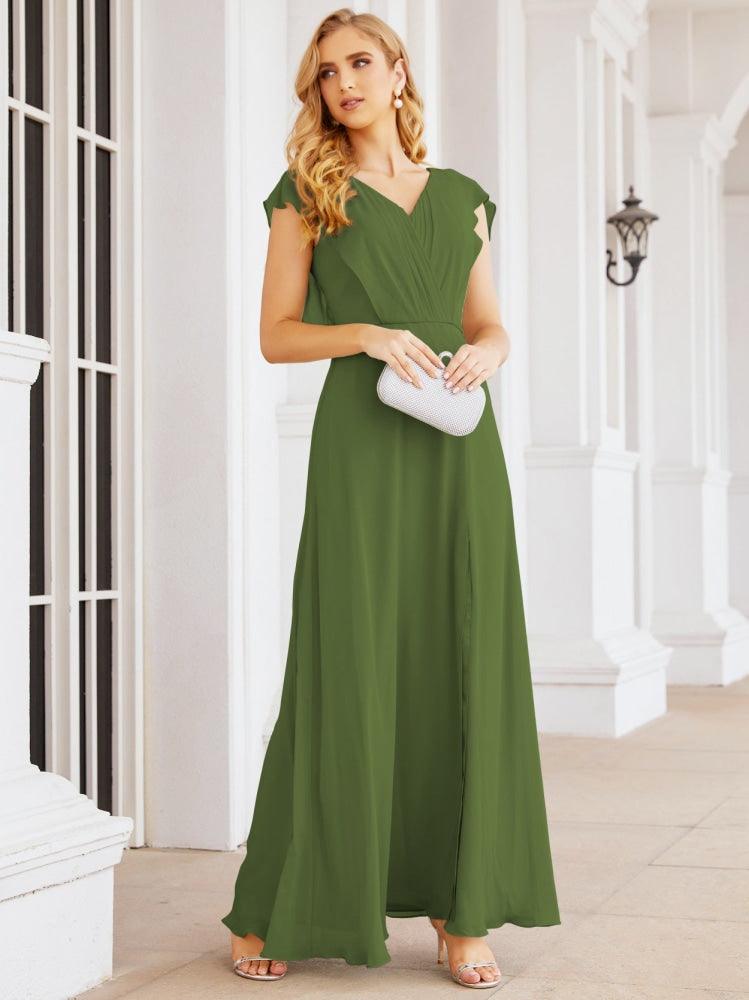 Vestidos de dama de honor Sunnderly con capa, vestido formal de fiesta con espalda descubierta para madre de la novia SY28058 