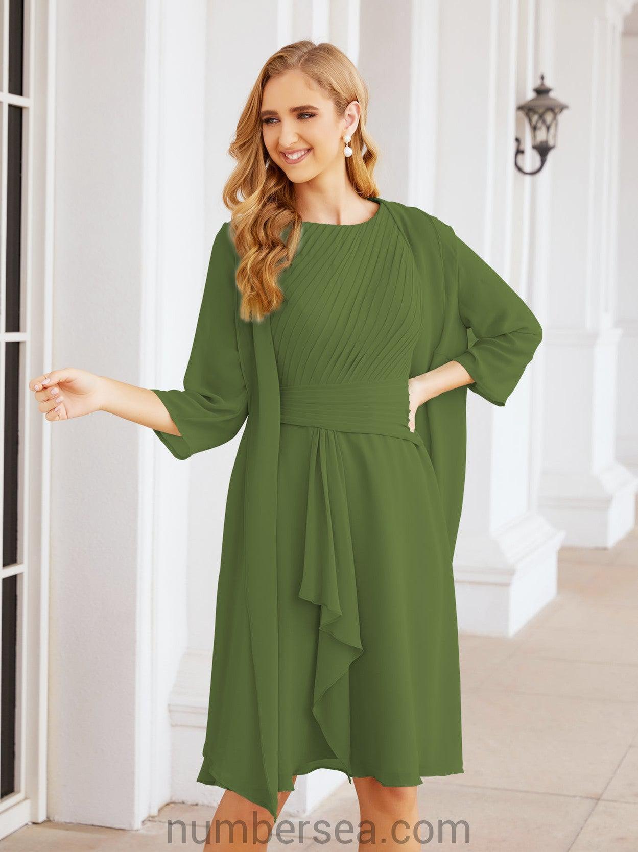 Vestidos de madre de la novia Sunnderly, vestido de fiesta, vestido plisado informal SY28065 