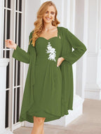 Vestidos de novia Sunnderly con apliques de encaje para la madre de la novia y el novio (SY28066) 