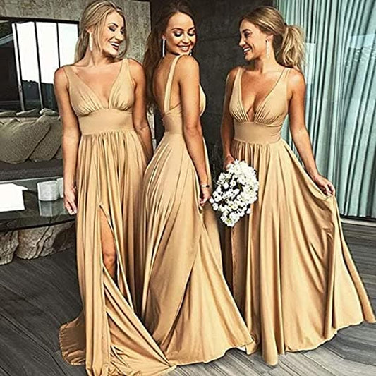 Sexy Bridesmaid Dress with Split SCB11