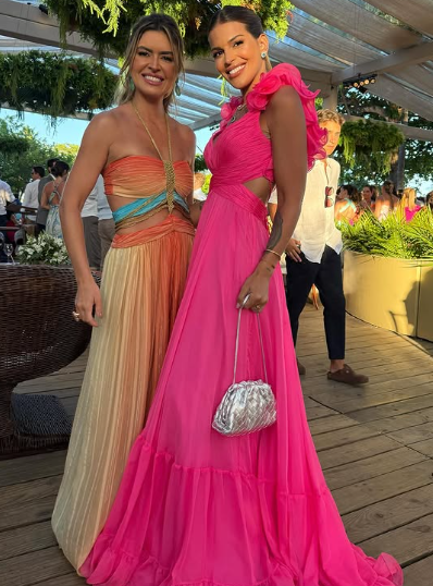 Vestidos de fiesta de gasa con volantes y corte en A para mujer, vestidos largos de dama de honor con escote en V y espalda descubierta, vestidos de noche formales Y3043