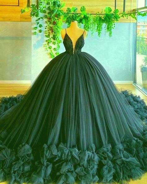 Vestido de fiesta de tul verde con tirantes finos, corte A, escote en V, para quinceañeras, talla Y46