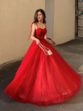 Vestidos de fiesta con tirantes finos, estampado floral burdeos, vestidos de noche formales largos en rojo vino con espalda de corsé Y1297