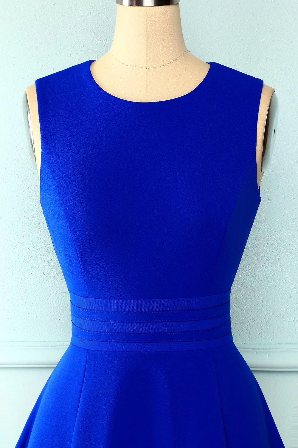 Vestido corto azul rey para fiesta de bienvenida, vestido de graduación de octavo grado Y672