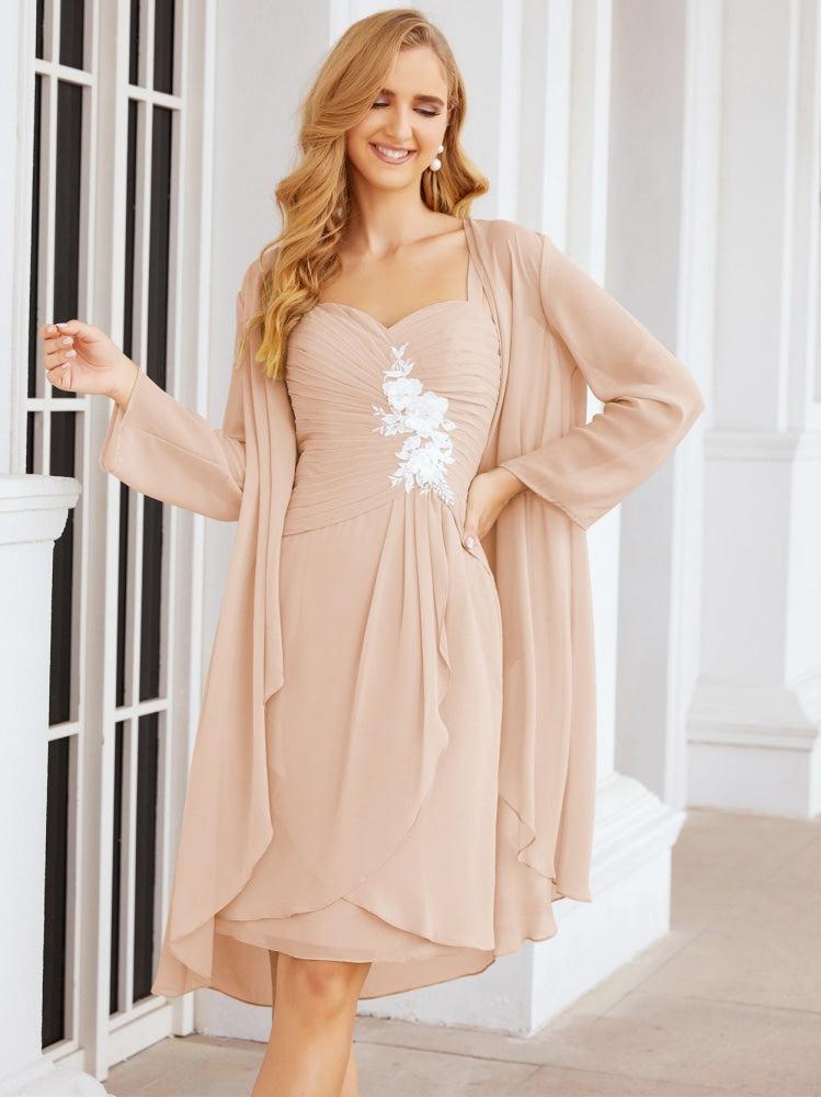 Vestidos de novia Sunnderly con apliques de encaje para la madre de la novia y el novio (SY28066) 