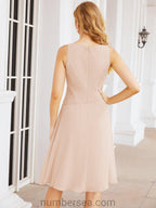 Vestidos de madre de la novia Sunnderly, vestido de fiesta, vestido plisado informal SY28065 