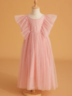 Lace Tulle Ankle-length Dress (2003227816)