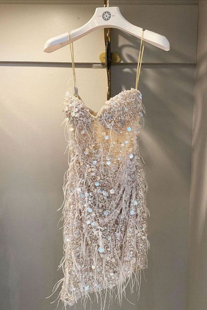 Glänzende Pailletten Homecoming Kleid Atemberaubendes Partykleid Y134