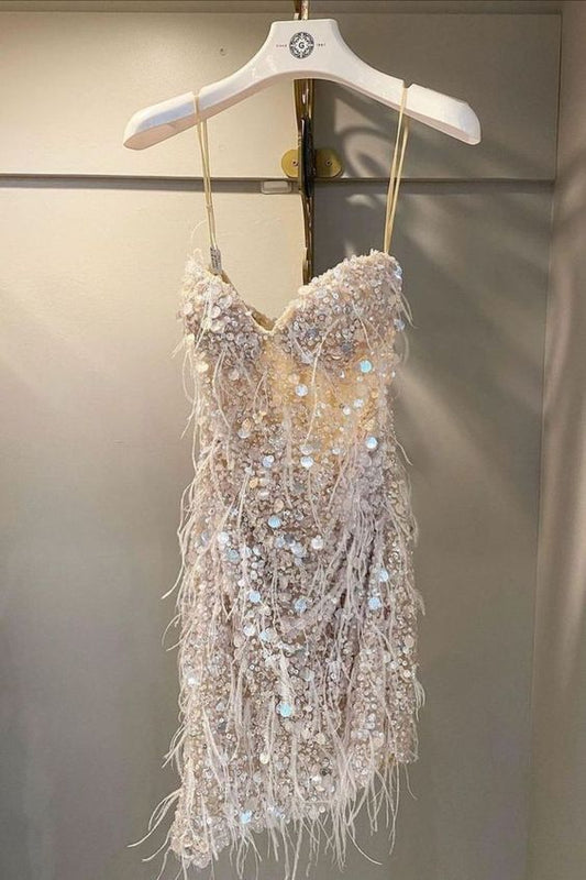 Glänzende Pailletten Homecoming Kleid Atemberaubendes Partykleid Y134