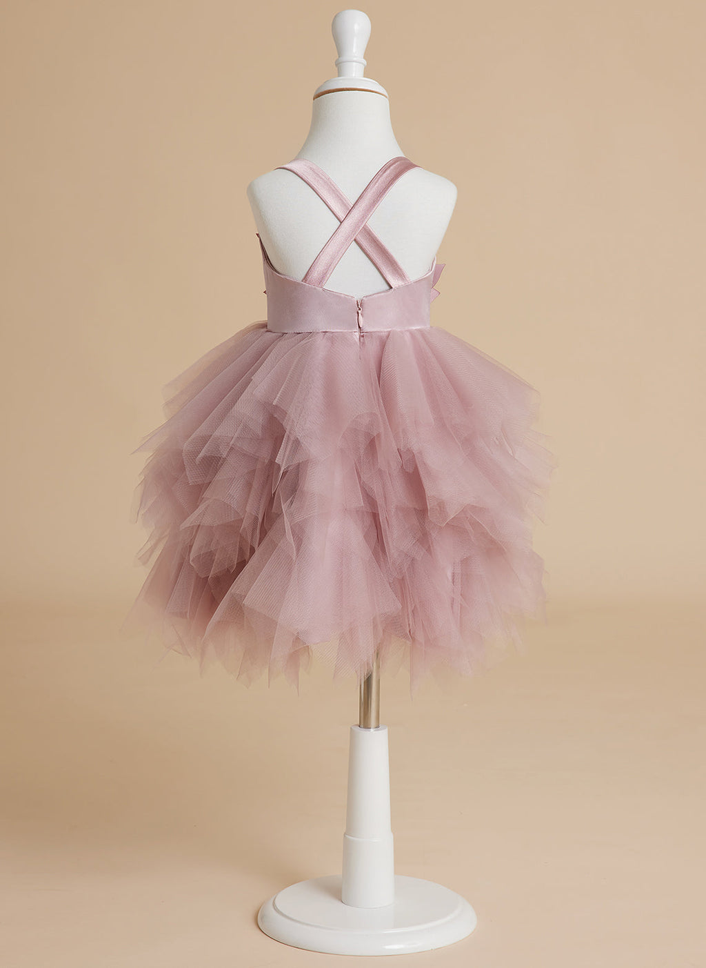 Duchesse-/Prinzessinnen-Tüll-Knielanges Baby-Mädchen-Kleid 
