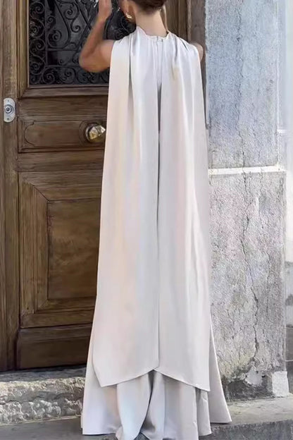 Celebrities Elegant Solid Patchwork O Neck Evening Dress