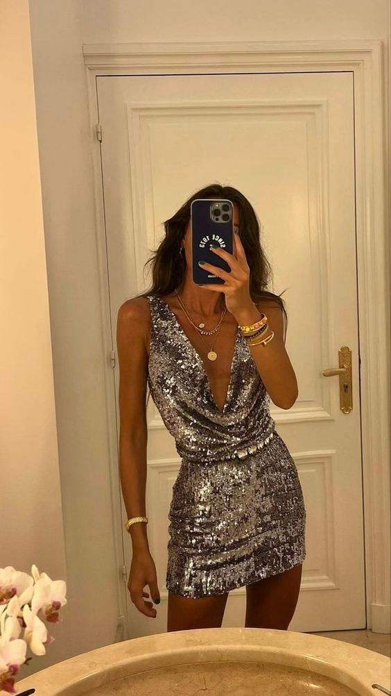 Sexy Pailletten Homecoming Kleid, Partykleid, Cocktailkleid Y2044
