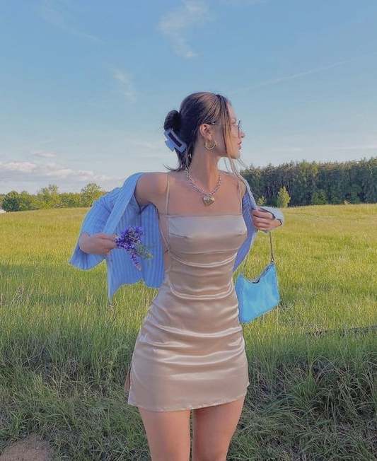 Sexy ärmelloses, figurbetontes Kleid, enges Homecoming-Kleid Y6917