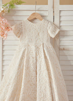 A-Linie Spitze Sweep Zug Elfenbein Kleid (010146744) 