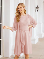 Vestidos de madre de la novia Sunnderly, vestido de fiesta, vestido plisado informal SY28065 