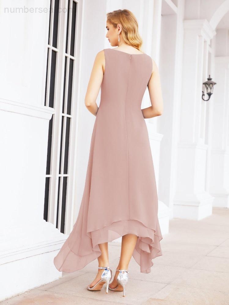 Vestido formal de fiesta Sunnderly de dos piezas, corte A, para madre de la novia, SY28073 