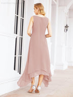 Vestido formal de fiesta Sunnderly de dos piezas, corte A, para madre de la novia, SY28073 