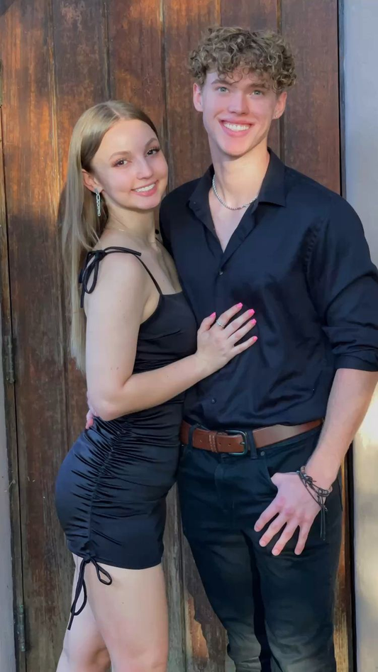 Vestido ajustado con tirantes negros, minivestido negro para fiesta de bienvenida Y2647