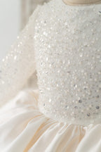Duchesse-Linie/Princess-Linie Pailletten Tüll Kurz/Mini Kleid 