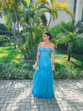 Vestido de fiesta de corte A, para invitada de boda, sin mangas, con hombros descubiertos, vestido de noche Y4692