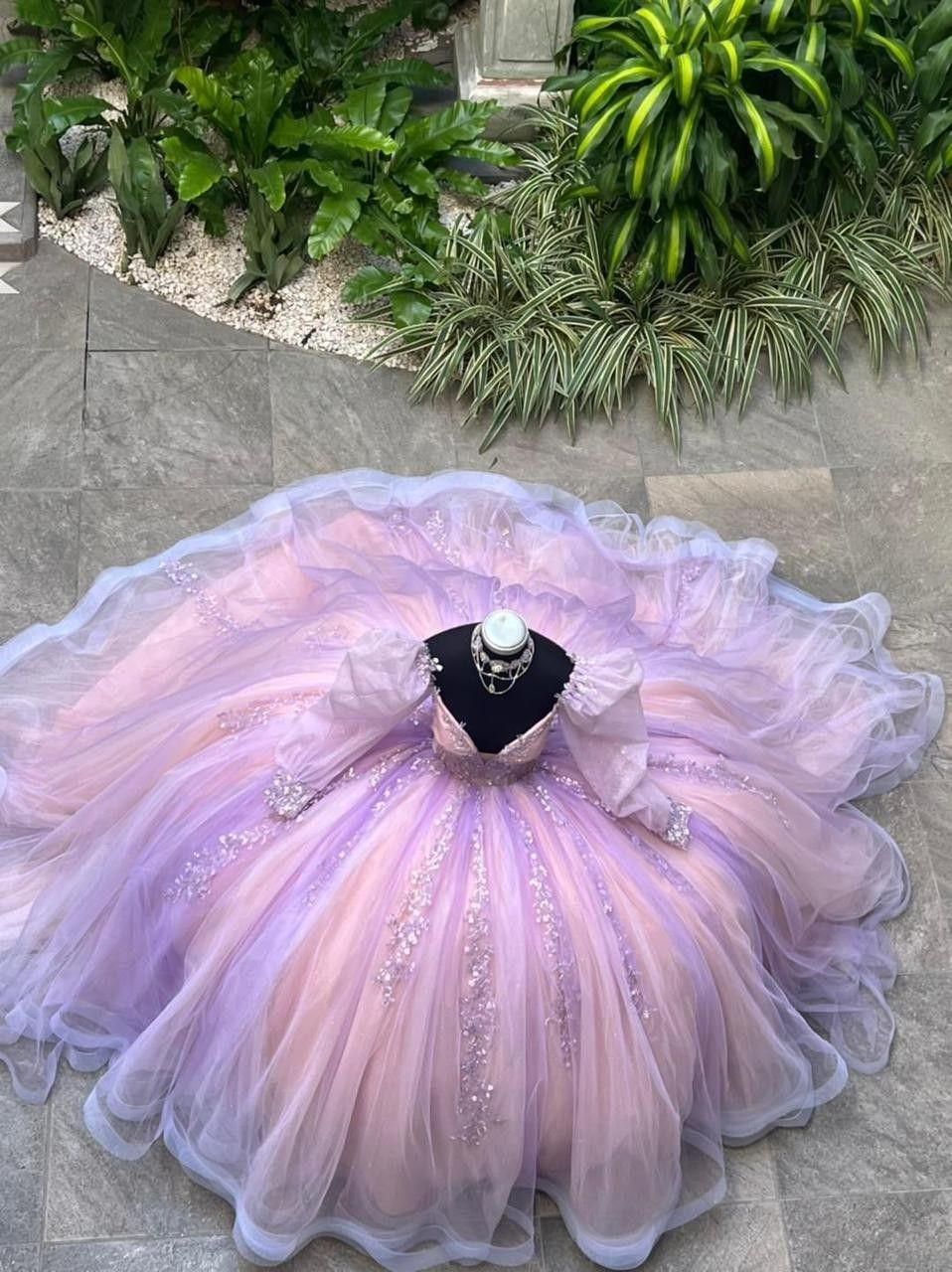 Vestido de fiesta vintage de tul, vestido de quinceañera, vestido de princesa Y2353