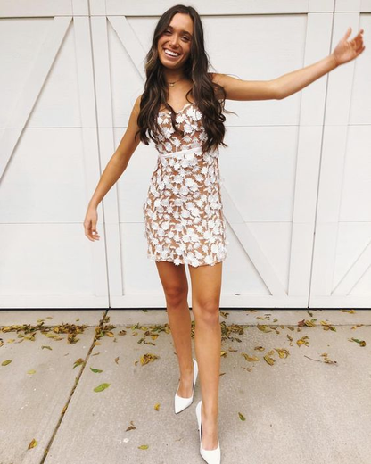 Schöne Homecoming Kleider Sweetheart Spitze Kurzes Partykleid Y2838