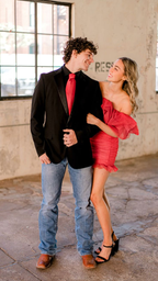 Rotes Homecoming-Kleid mit Rüschenausschnitt, formelles Winterkleid Y5413