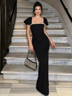 Sexy Waterfall Rhinestone Bandage Dress Prom Dress