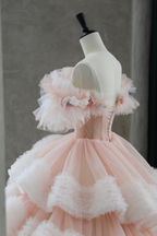 Fee Tüll Plissee Lagen Ballkleid Süßes Quinceanera Kleid Y7702