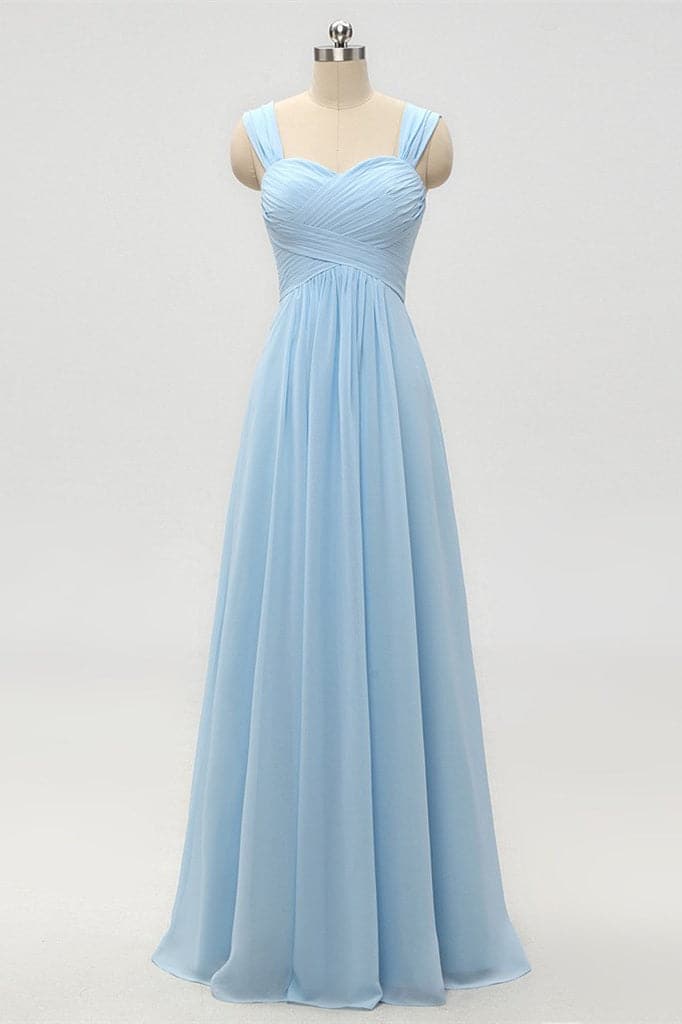Light Blue Bridesmaid Dress SCB46
