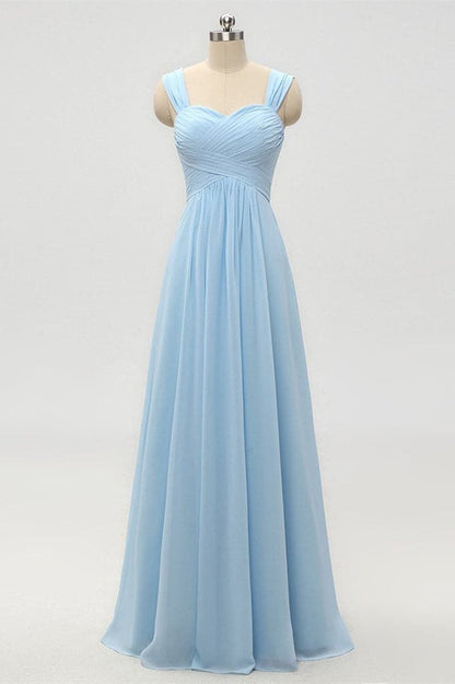 Light Blue Bridesmaid Dress SCB46
