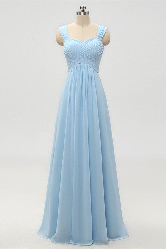 Light Blue Bridesmaid Dress SCB46