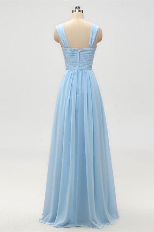 Light Blue Bridesmaid Dress SCB46