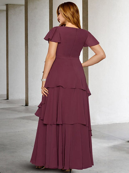 A-Line/Princess V-Neck Floor-Length Mother of the Bride Dresses