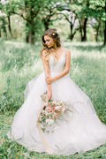 A-Linie Elegante Wald Brautkleider Beste Brautkleider WD695