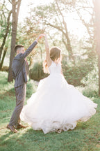 A-Linie Elegante Wald Brautkleider Beste Brautkleider WD695