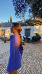 Minikleid mit ausgestellten Ärmeln und offenem Rücken, kurzes Homecoming-Kleid Y2117