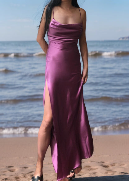 Metallic Mauve Rhiannon Dress