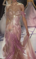 Vestido de noche elegante de gasa con cuentas y hombros descubiertos, vestido de fiesta largo Y8401