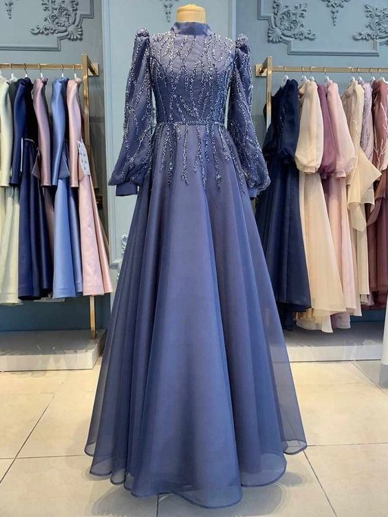 Vestido de noche musulmán, vestido abaya para mujer, vestido largo, vestido de novia Y5837