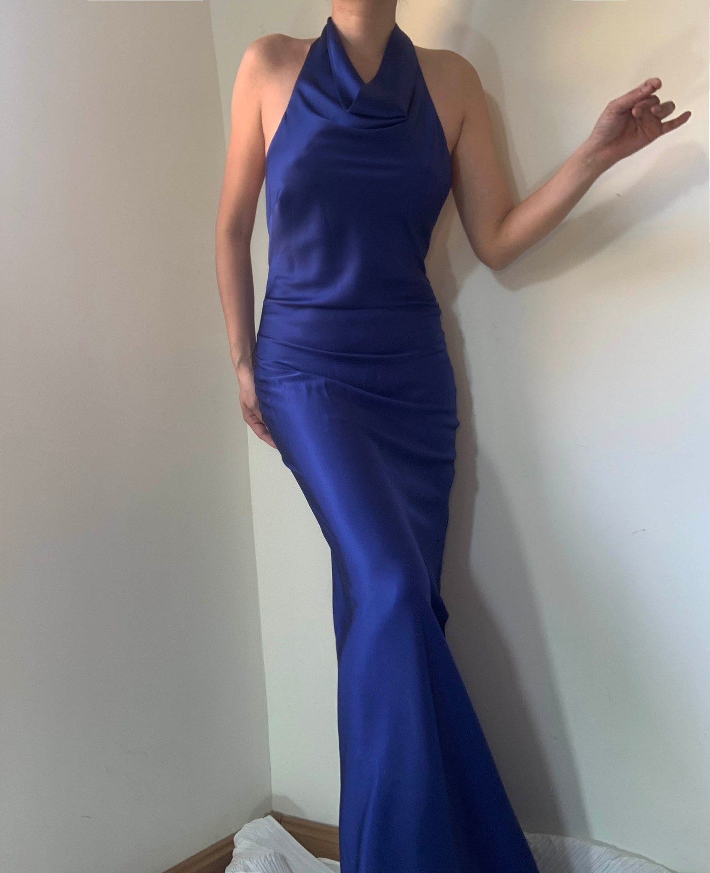 Hayleigh Mulberry Silk Dress Gown
