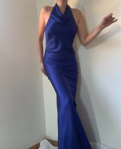 Hayleigh Mulberry Silk Dress Gown