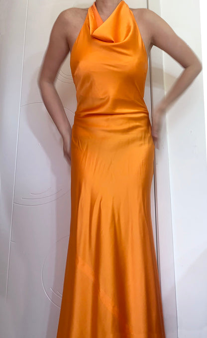 Hayleigh Mulberry Silk Dress Gown