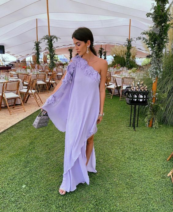 Vestido de fiesta lila, vestido de noche, vestido de fiesta Y4744
