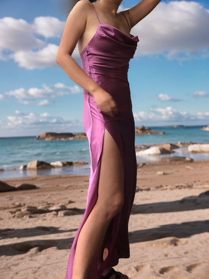 Metallic Mauve Rhiannon Dress