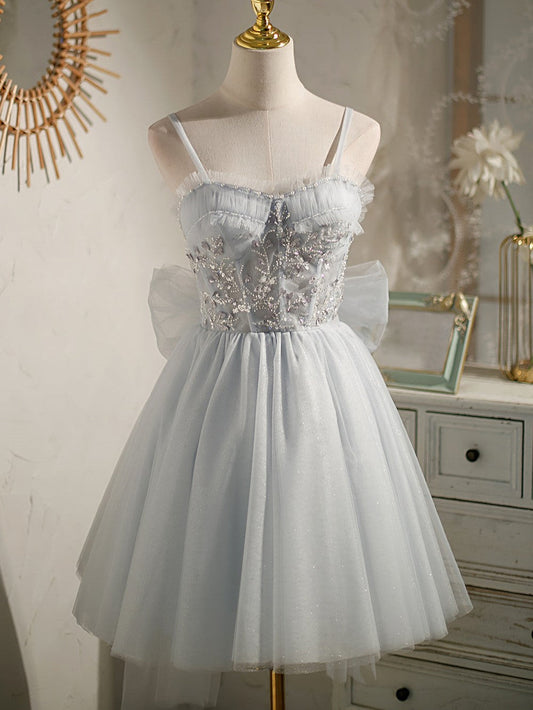 Chic Sleeveless Sequins Lace Up Short Homecoming Dresses