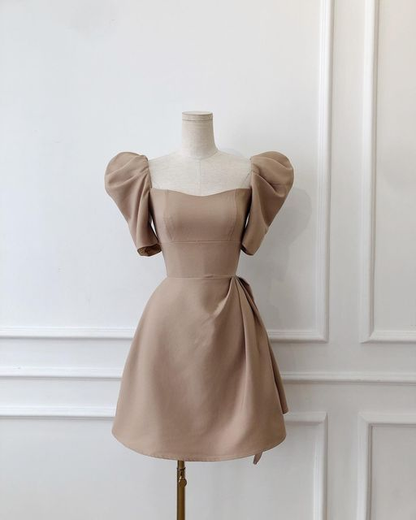 Retro Style White Homecoming Dress White Party Dress Y2433